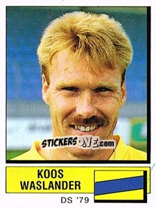 Sticker Koos Waslander - Voetbal 1987-1988 - Panini