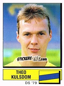 Sticker Theo Kulsdom - Voetbal 1987-1988 - Panini