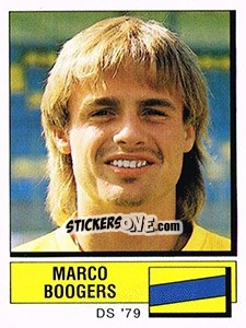Sticker Marco Boogers - Voetbal 1987-1988 - Panini