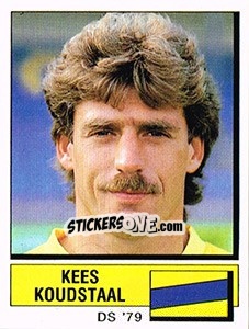 Sticker Kees Koudstaal - Voetbal 1987-1988 - Panini