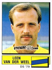Sticker Leen van der Weel - Voetbal 1987-1988 n. 95 - Panini