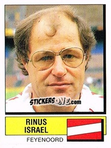 Sticker Rinus Israel - Voetbal 1987-1988 - Panini