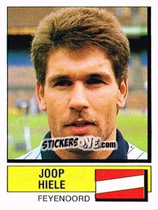 Sticker Joop Hiele - Voetbal 1987-1988 - Panini