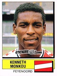 Sticker Kenneth Monkou - Voetbal 1987-1988 - Panini