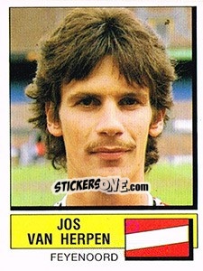 Sticker Jos van Herpen - Voetbal 1987-1988 - Panini
