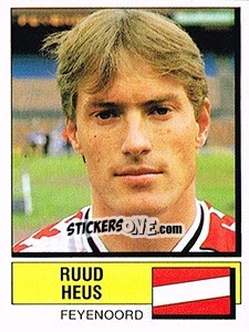 Sticker Ruud Heus - Voetbal 1987-1988 - Panini