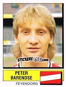 Sticker Peter Barendse - Voetbal 1987-1988 - Panini