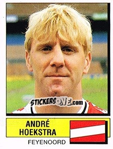 Sticker Andre Hoekstra - Voetbal 1987-1988 - Panini