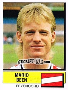 Sticker Mario Been - Voetbal 1987-1988 n. 109 - Panini
