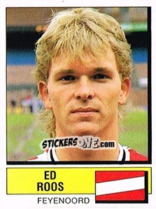 Sticker Ed Roos - Voetbal 1987-1988 - Panini