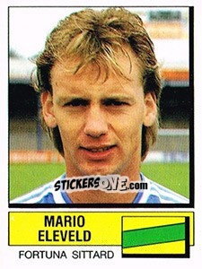 Sticker Mario Eleveld - Voetbal 1987-1988 - Panini