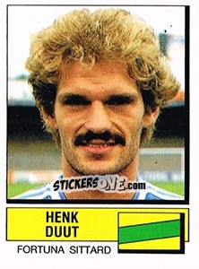 Sticker Henk Duut - Voetbal 1987-1988 - Panini