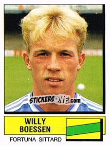 Sticker Willy Boessen - Voetbal 1987-1988 - Panini