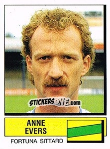 Sticker Anne Evers - Voetbal 1987-1988 - Panini