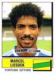 Sticker Marcel Liesdek - Voetbal 1987-1988 - Panini