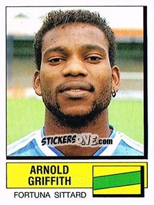 Sticker Arnold Griffith - Voetbal 1987-1988 - Panini