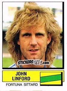 Sticker John Linford - Voetbal 1987-1988 - Panini