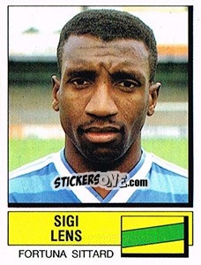 Sticker Sigi Lens - Voetbal 1987-1988 - Panini