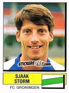 Cromo Sjaak Storm - Voetbal 1987-1988 - Panini