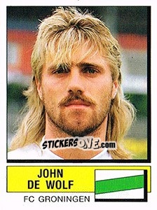 Sticker John de Wolf - Voetbal 1987-1988 - Panini