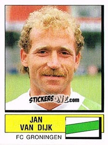 Sticker Jan van Dijk - Voetbal 1987-1988 - Panini