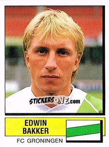 Sticker Edwin Bakker - Voetbal 1987-1988 - Panini