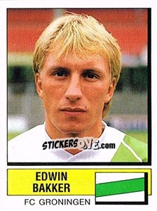 Figurina Edwin Bakker - Voetbal 1987-1988 - Panini