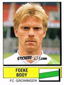 Sticker Foeke Booy - Voetbal 1987-1988 - Panini