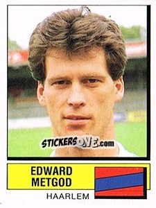 Sticker Edward Metgod - Voetbal 1987-1988 - Panini