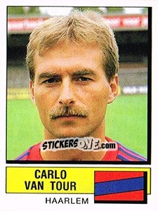 Sticker Carlo van Tour - Voetbal 1987-1988 - Panini