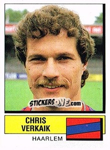 Sticker Chris Verkaik - Voetbal 1987-1988 - Panini