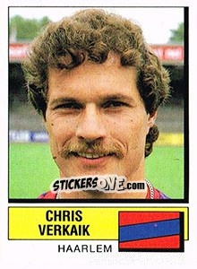 Sticker Chris Verkaik - Voetbal 1987-1988 n. 156 - Panini