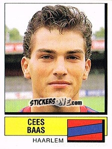 Cromo Cees Baas - Voetbal 1987-1988 - Panini