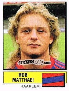 Sticker Rob Matthaei - Voetbal 1987-1988 - Panini