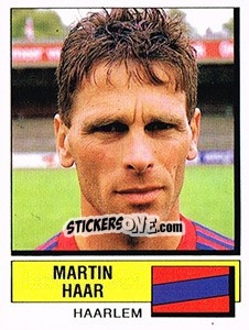 Sticker Martin Haar - Voetbal 1987-1988 - Panini