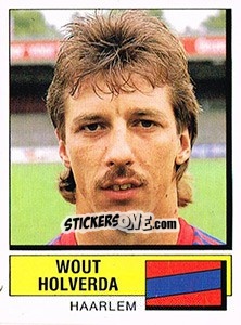 Figurina Wout Holverda - Voetbal 1987-1988 - Panini