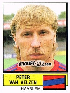 Cromo Peter van Velzen - Voetbal 1987-1988 - Panini
