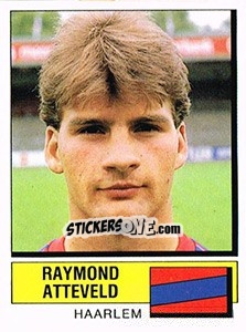 Sticker Raymond Atteveld - Voetbal 1987-1988 n. 165 - Panini