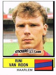 Sticker Rini van Roon - Voetbal 1987-1988 - Panini