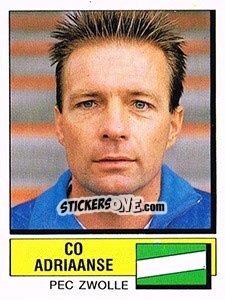 Sticker Co Adriaanse - Voetbal 1987-1988 - Panini