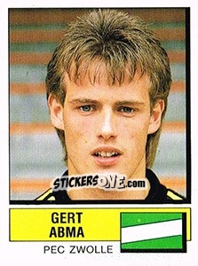 Sticker Gert Abma - Voetbal 1987-1988 - Panini