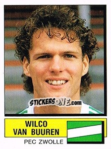 Sticker Wilco van Buuren - Voetbal 1987-1988 - Panini