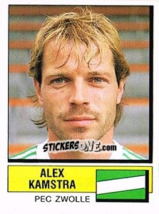 Sticker Alex Kamstra - Voetbal 1987-1988 - Panini