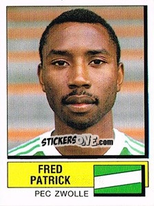 Sticker Fred Patrick - Voetbal 1987-1988 - Panini
