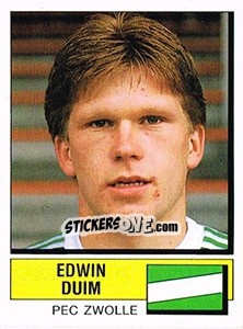 Figurina Edwin Duim - Voetbal 1987-1988 - Panini