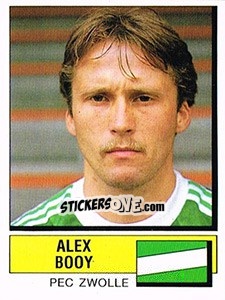 Sticker Alex Booy - Voetbal 1987-1988 - Panini