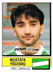Sticker Mustapha Yuzedag - Voetbal 1987-1988 - Panini