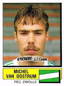 Sticker Michel van Oostrum - Voetbal 1987-1988 - Panini