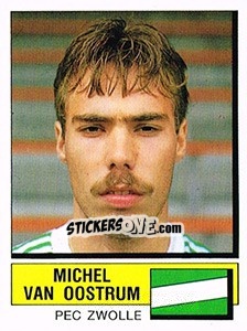 Sticker Michel van Oostrum - Voetbal 1987-1988 n. 180 - Panini