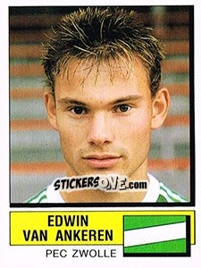 Sticker Edwin van Ankeren - Voetbal 1987-1988 - Panini